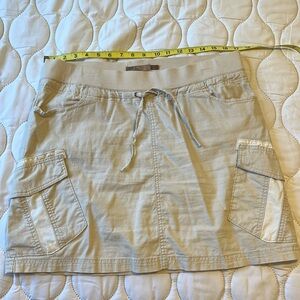 PrAna cargo drawstring skirt
